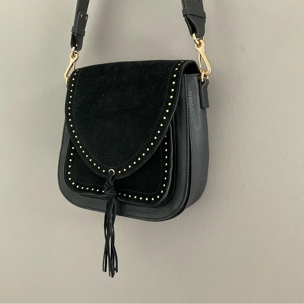 Vince Camuto Artera Saddle Leather/Suede Shoulder Bag. Like new. - Picture 4 of 13